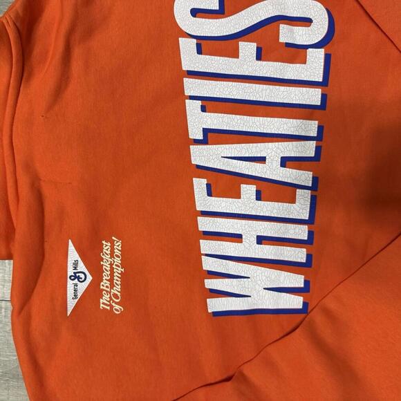 Nike x Wheaties Jordan Flight MVP Fleece Pullover Hoodie Orange DV7576-817 Large - Picture 5 of 5